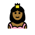 princess, medium-dark skin tone